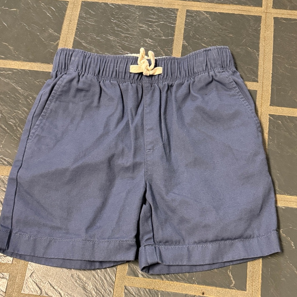 Crewcuts Navy Drawstring Cotton Shorts